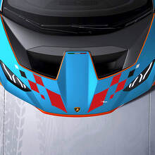 Calcomanía de vinilo con el logotipo de Hood Central STO para Lamborghini STO
 2