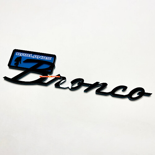 Insignias de guardabarros Yeti Sasquatch Bigfoot Emblema para portón trasero Placa 3D 2 para Ford Bronco Badlands