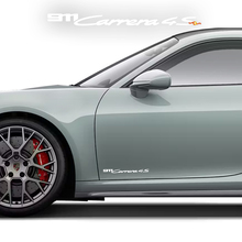 2x Calcomanías de puertas laterales con firma Porsche 911 Carrera 4G
 2