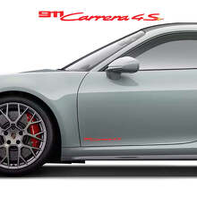 Juego de calcomanías de vinilo para la puerta lateral 911 Carrera 4S para Porsche 911_3