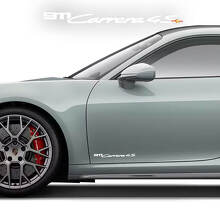 Juego de calcomanías de vinilo para la puerta lateral 911 Carrera 4S para Porsche 911_5
