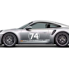 Kit de rayas laterales PORSCHE 50 años Calcomanía gráfica para Porsche 911 Turbo S 992.2
 2