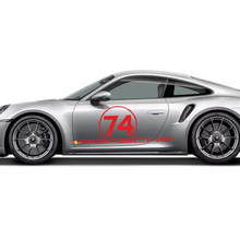 Kit de rayas laterales PORSCHE 50 años Calcomanía gráfica para Porsche 911 Turbo S 992.2
 3