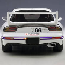 Kit completo de rayas laterales para capó 66 - Calcomanía adhesiva de vinilo personalizada para Mazda RX-7 Sport
 3