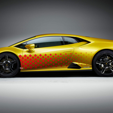 Calcomanía de vinilo de carreras en forma de diamante lateral para Lamborghini Huracan Evo
 3