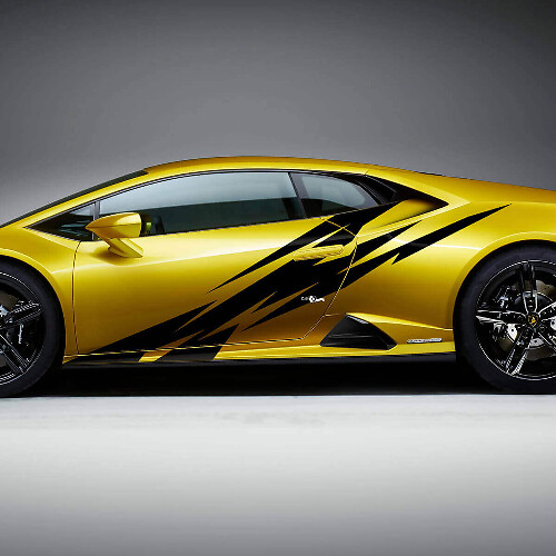 Gráficos Laterales de Rayo Vinilo de Carreras Calcomanía para Lamborghini Huracan Evo