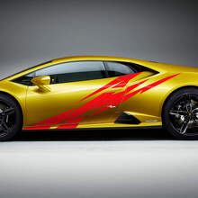 Gráficos laterales Calcomanía de vinilo de carreras para Lamborghini Huracan Evo
 3