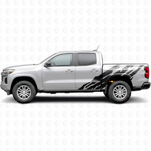 Tiras de vinilo dentadas para puertas y laterales de la caja para Chevrolet Colorado 3.ª generación 2023-2026_2