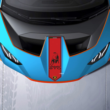 Franja central del capó Vinilo Calcomanía Pegatina Racing para Lamborghini STO
 3