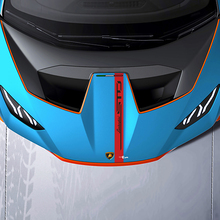 Franja de capó Vinilo Calcomanía Pegatina de Carreras para Lamborghini STO
 3