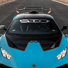 Calcomanía de vinilo para parabrisas de carreras STO para Lamborghini STO
 2