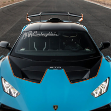Franja central del capó Logotipo STO Calcomanía de vinilo Racing Pegatina Gráfica para Lamborghini STO
 2