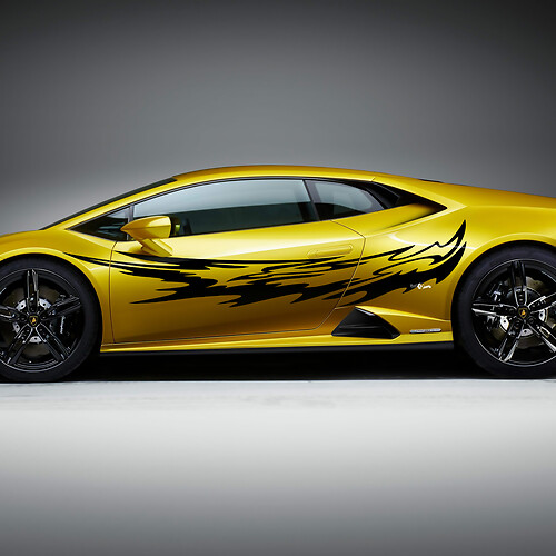 Gráficos laterales Vinilo Calcomanía Pegatina de Carreras para Lamborghini Huracan Evo
 1