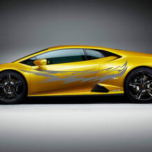 Gráficos de Vinilo de Calcomanía Lateral Tribal de Relámpago para Lamborghini Huracan Evo 2