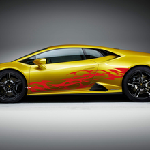 Gráficos laterales Tribal Racing Vinilo Calcomanía Pegatina para Lamborghini Huracan Evo
 3
