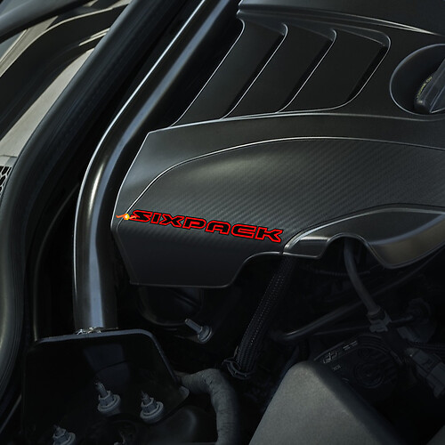 Calcomanías de capó Sixpack Engine para Dodge Charger
 1