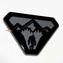 Montañas Sasquatch Bigfoot Yeti Insignias de guardabarros Emblema de portón trasero Insignia 3D 2
 7