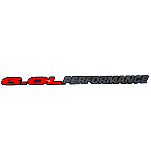 Emblema de capó de rendimiento 6.0 Insignia 3D para camión Dodge Ram Powerstroke 6.0L
 1