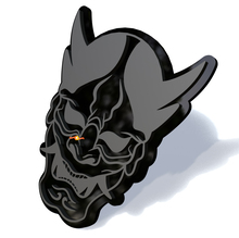 Emblema de portón trasero de guardabarros de máscara Hannya Noh japonés 3D
 4