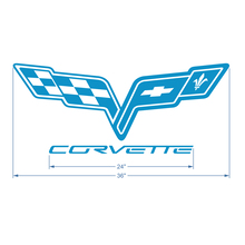Calcomanía de vinilo con logotipo de capó para Corvette C6
 3
