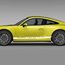 Calcomanía de rayas de carreras para el panel lateral de Porsche Carrera 4S 2
 3