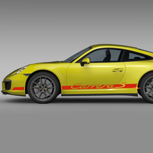 Calcomanía de rayas de carreras para el panel lateral estilo Porsche Carrera 4S 4.
 2