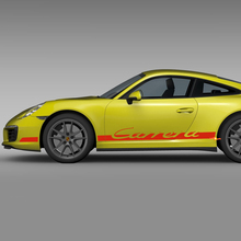 Calcomanía de rayas de carreras para el panel lateral de Porsche Carrera S
 2
