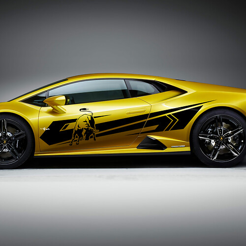 Gráficos de rayas laterales Vinilo Calcomanía Pegatina para Lamborghini Huracan Evo
 1