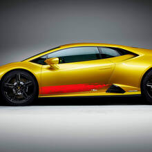 Kit de adhesivos vinílicos de rayas laterales desgastadas para Lamborghini Huracan Evo_3