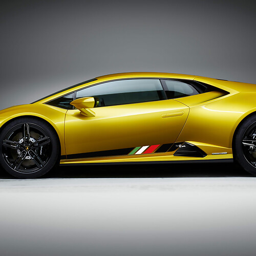 Gráficos de rayas de la bandera de Italia Vinilo Calcomanía Pegatina para Carreras para Lamborghini Huracan Evo
 1