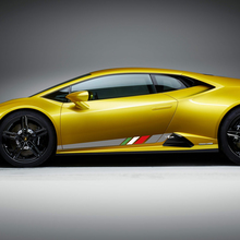 Gráficos de rayas de la bandera de Italia Vinilo Calcomanía Pegatina para Carreras para Lamborghini Huracan Evo
 2