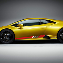 Gráficos de rayas de la bandera de Italia Vinilo Calcomanía Pegatina para Carreras para Lamborghini Huracan Evo
 3