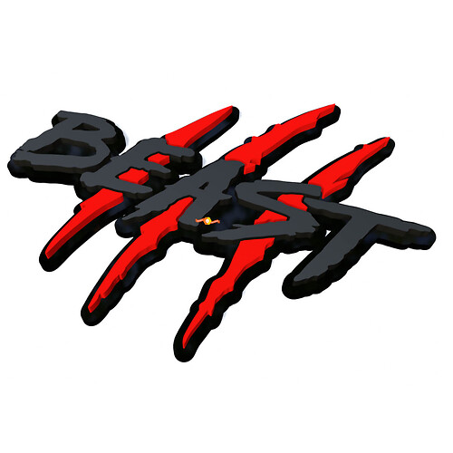 Rasguños de Bestia Garras Emblema de Guardabarros Insignia 3D
 1