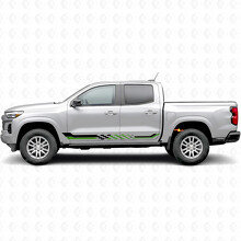 Tiras de Vinilo de Cuadros de Carreras para Puertas y Paneles Laterales para Chevrolet Colorado 3.ª Generación 2023-2026_4