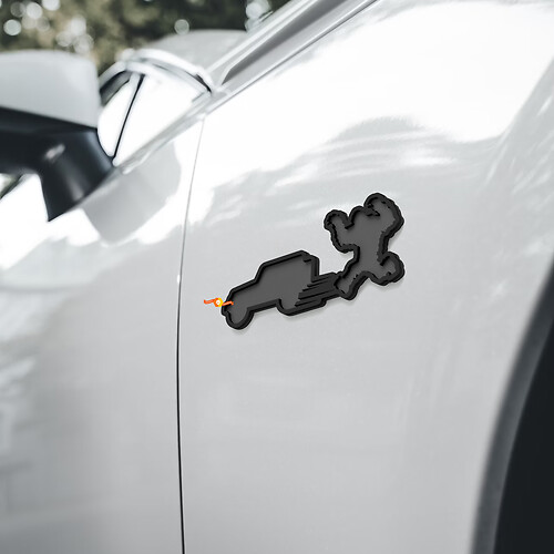 Emblema de guardabarros 3D Yeti Sasquatch Jeep
 1