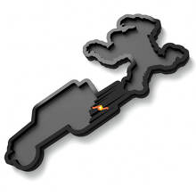 Emblema de guardabarros 3D Yeti Sasquatch Jeep
 2