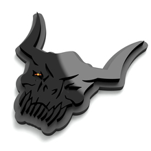 Emblema de guardabarros de portón trasero Skull Monster 3D
 2