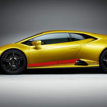 Gráficos de rayas laterales Calcomanía de vinilo de carreras para Lamborghini Huracan Evo 2
 3