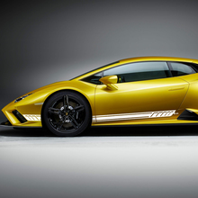 Calcomanía de vinilo con gráficos de rayas laterales para Lamborghini Huracan Evo 3
 2