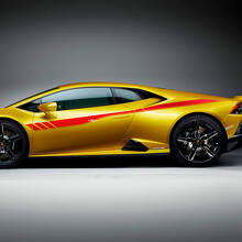 Gráficos de rayas laterales Vinilo adhesivo gráfico de carreras 2 para Lamborghini Huracan Evo 3