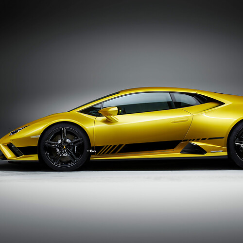 Gráficos de rayas laterales Calcomanía de vinilo para carreras para Lamborghini Huracan Evo 5
 1