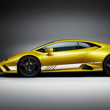 Gráficos de rayas laterales Calcomanía de vinilo para carreras para Lamborghini Huracan Evo 5
 2