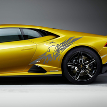 Gráficos de vinilo adhesivo para la parte trasera lateral del guardabarros para Lamborghini Huracan Evo.
 2