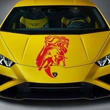 Gráficos de capó de toro Calcomanía de vinilo de carreras para Lamborghini Huracan Evo
 3
