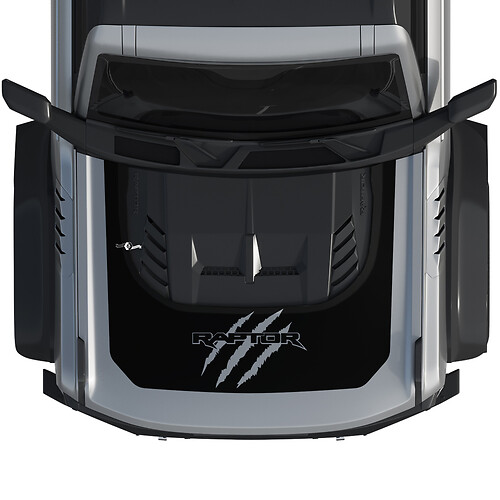 Calcomanía de gráficos de envoltura para capó Bronco Raptor para Ford Bronco 2