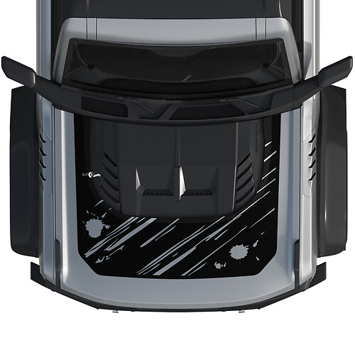 Capucha Bronco Raptor Envoltura de Arañazos Gráficos Calcomanía Pegatina para Ford Bronco