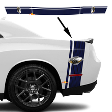 Kit de adhesivos para capó con raya de panal estilo Rumble Bee para Dodge Challenger_3
