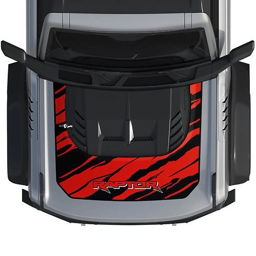 Capucha Bronco Raptor Envoltura Gráfica Calcomanía para Ford Bronco 2 colores 3