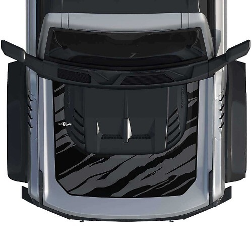 Gráficos de envoltura para capó Calcomanía adhesiva 3 para Musclecar horse estilo power truck 3