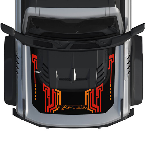 Capó Bronco Raptor Envoltura Gráficos Calcomanía Pegatina para Ford Bronco 3 colores